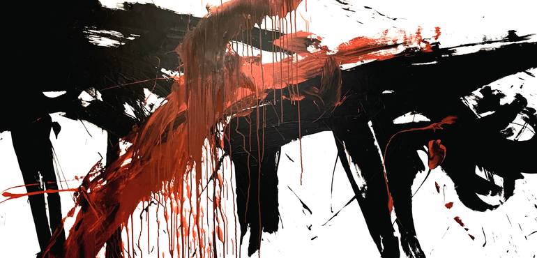 Original Abstract Expressionism Abstract Painting by Rosi Roys