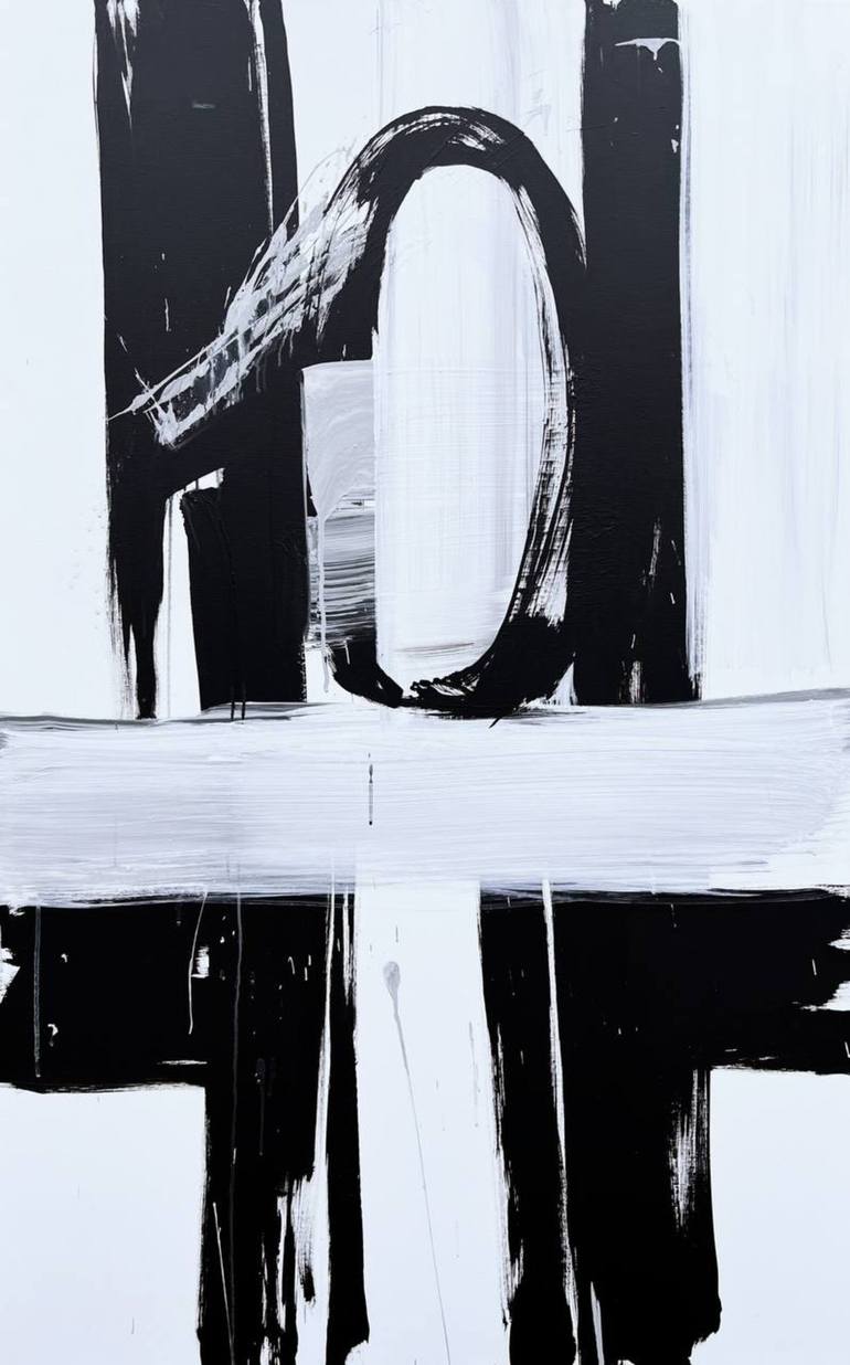 Original Abstract Expressionism Abstract Painting by Rosi Roys