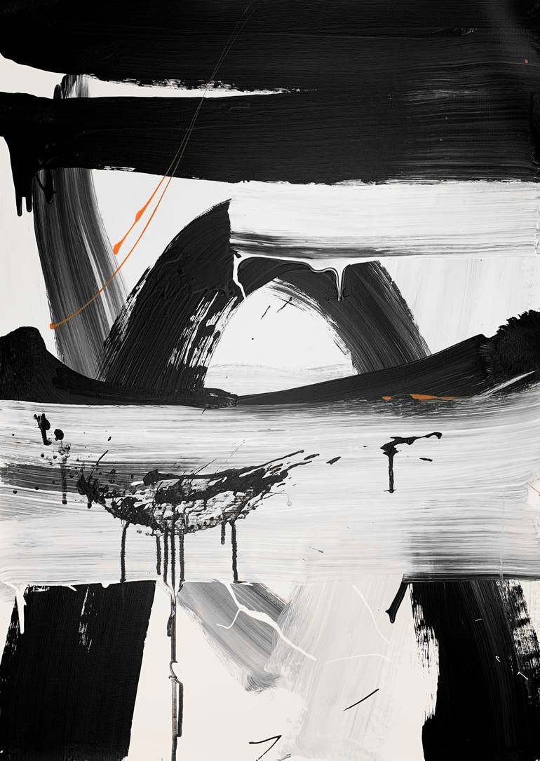 Original Abstract Expressionism Abstract Painting by Rosi Roys