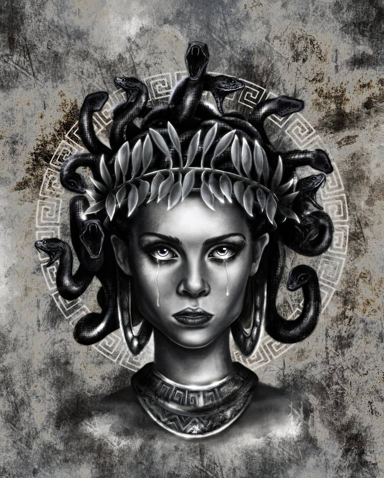 The Gorgons Art Print Medusa Witchcraft Dark Goddess 