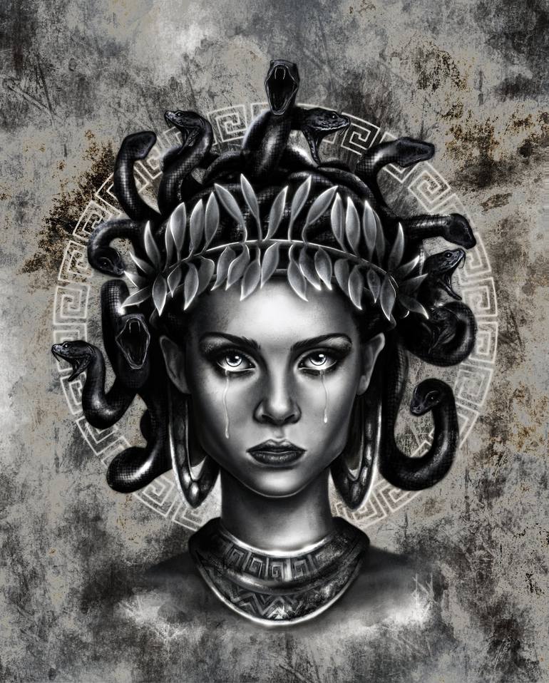 The Gorgons - Art Print - Medusa - Witchcraft - Dark Goddess