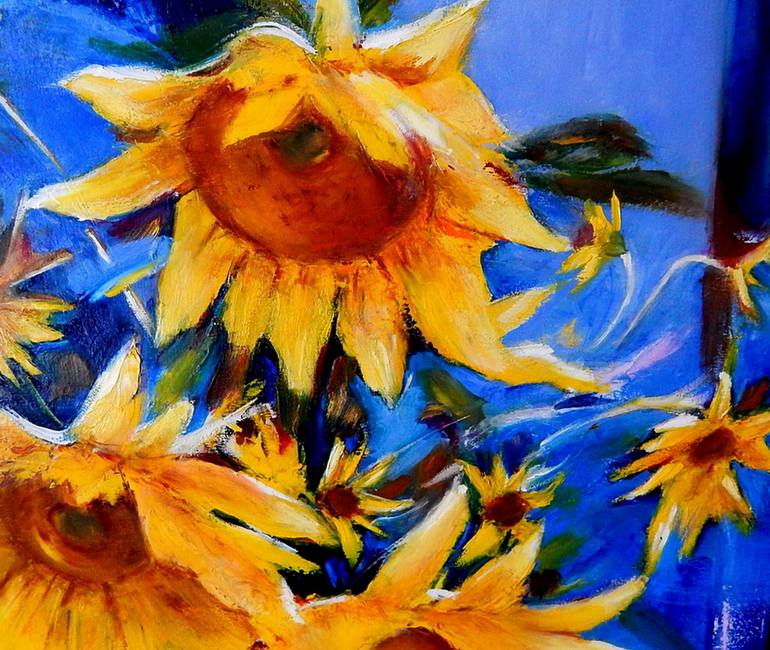 Original Impressionism Floral Painting by Irina Shulzhenko