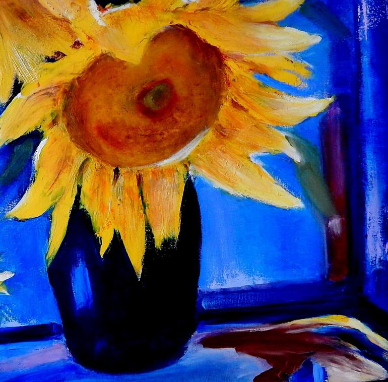 Original Impressionism Floral Painting by Irina Shulzhenko
