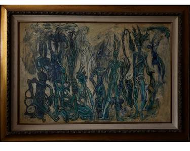Original Abstract Expressionism Abstract Paintings by Gluck Sandor
