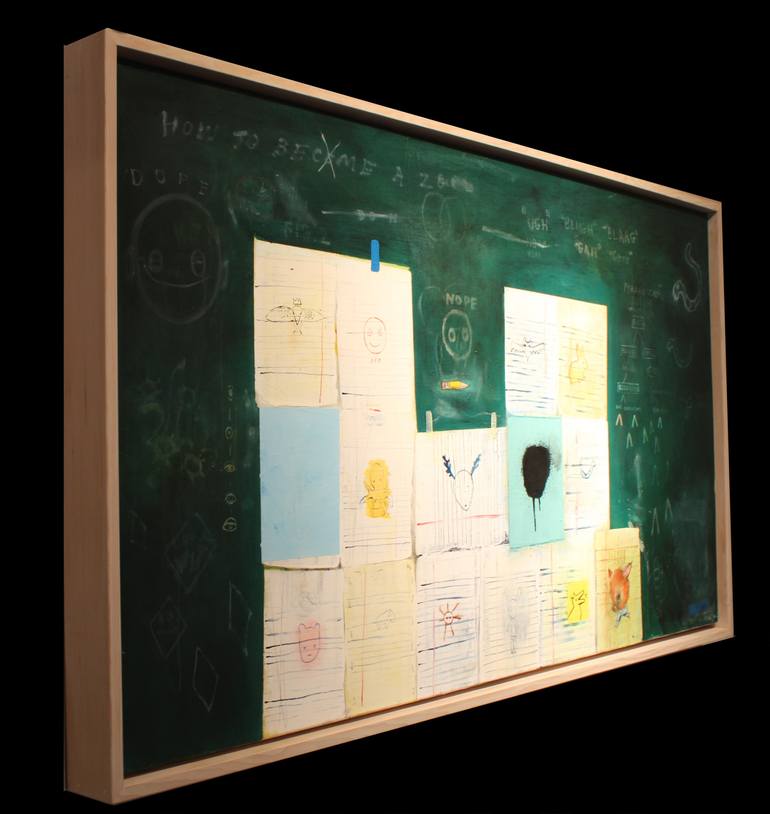 Original Expressionism Graffiti Painting by Samantha Fisher