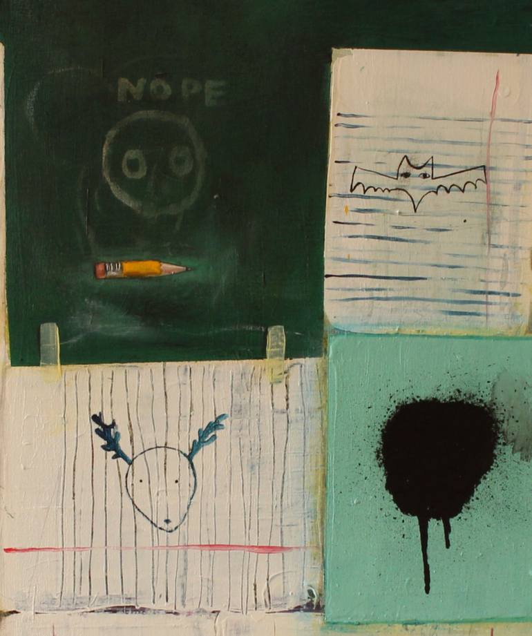 Original Expressionism Graffiti Painting by Samantha Fisher