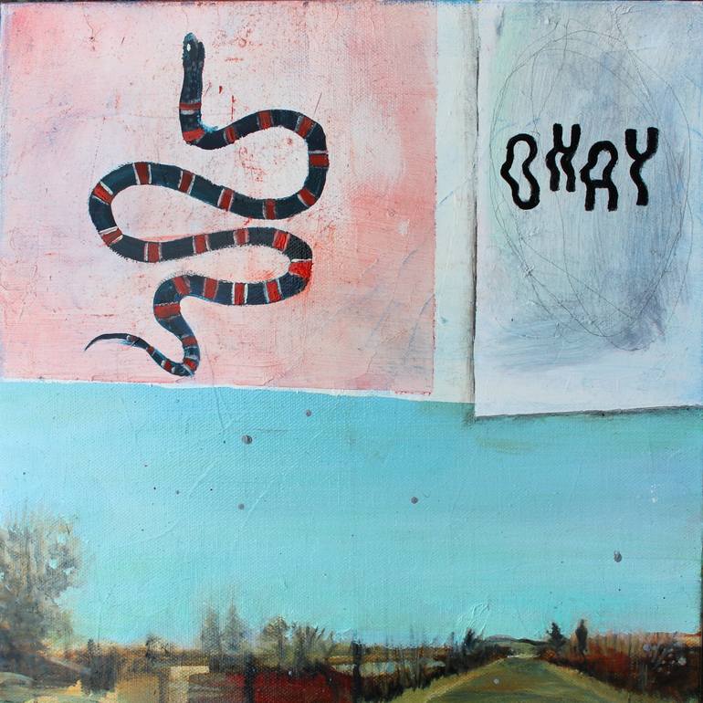 Mart grinende krølle Ok Gucci Snake Painting by Samantha Fisher | Saatchi Art