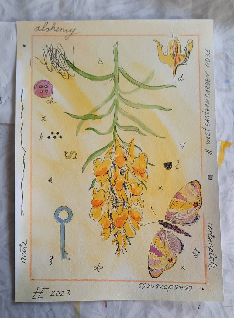 Original Conceptual Nature Painting by Ekaterina Evsikova
