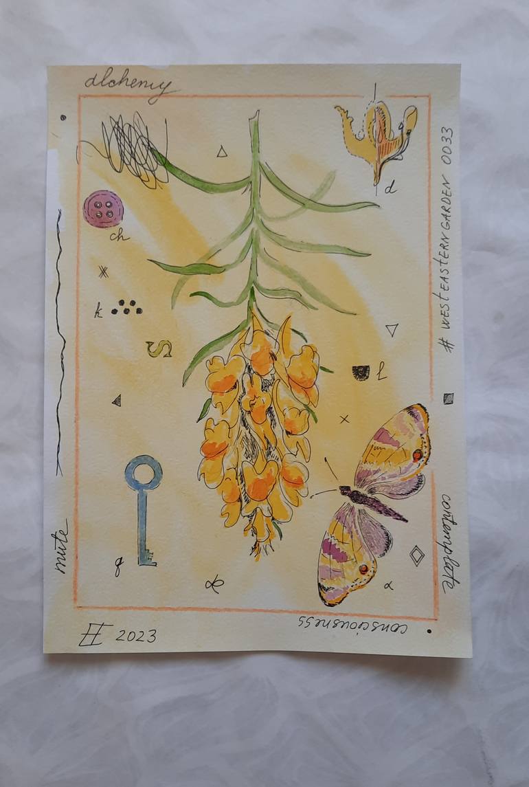Original Conceptual Nature Painting by Ekaterina Evsikova