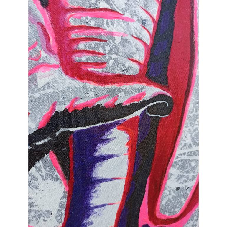 Original Abstract Expressionism Animal Painting by Francisco Gimon