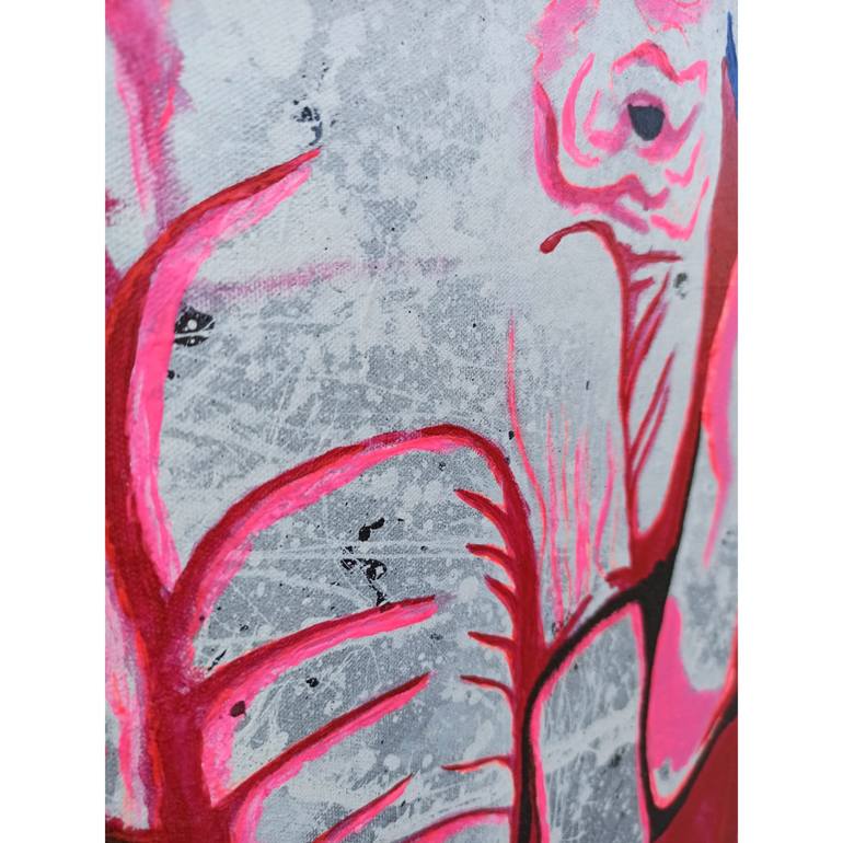 Original Abstract Expressionism Animal Painting by Francisco Gimon