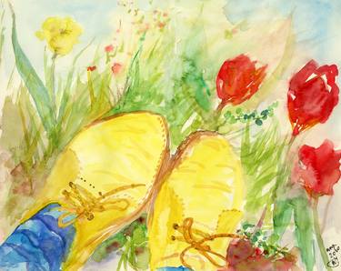 Print of Abstract Garden Paintings by Olha Varnali