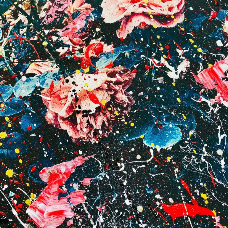 Original Abstract Floral Painting by Will Claridge