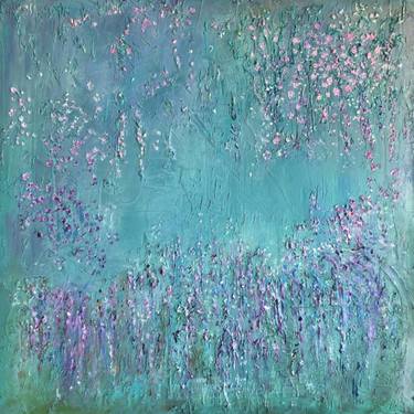 Original Abstract Expressionism Garden Paintings by Carolyn Miller