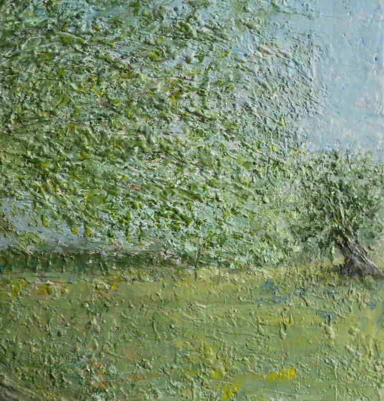 Original Impressionism Tree Painting by Carolyn Miller