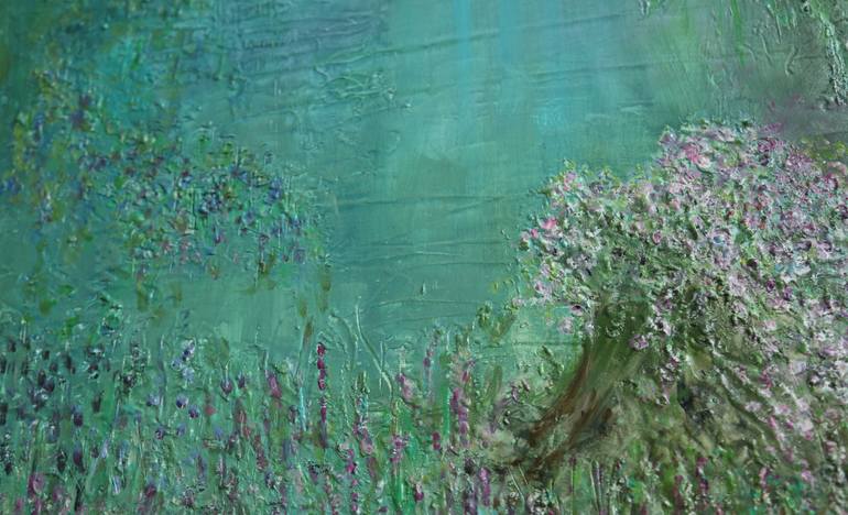 Original Abstract Expressionism Floral Painting by Carolyn Miller