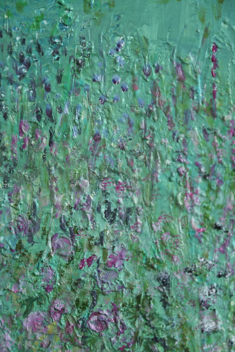 Original Abstract Expressionism Floral Painting by Carolyn Miller