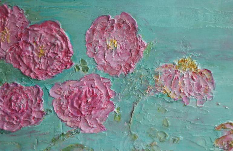 Original Abstract Floral Painting by Carolyn Miller