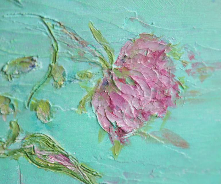 Original Abstract Floral Painting by Carolyn Miller