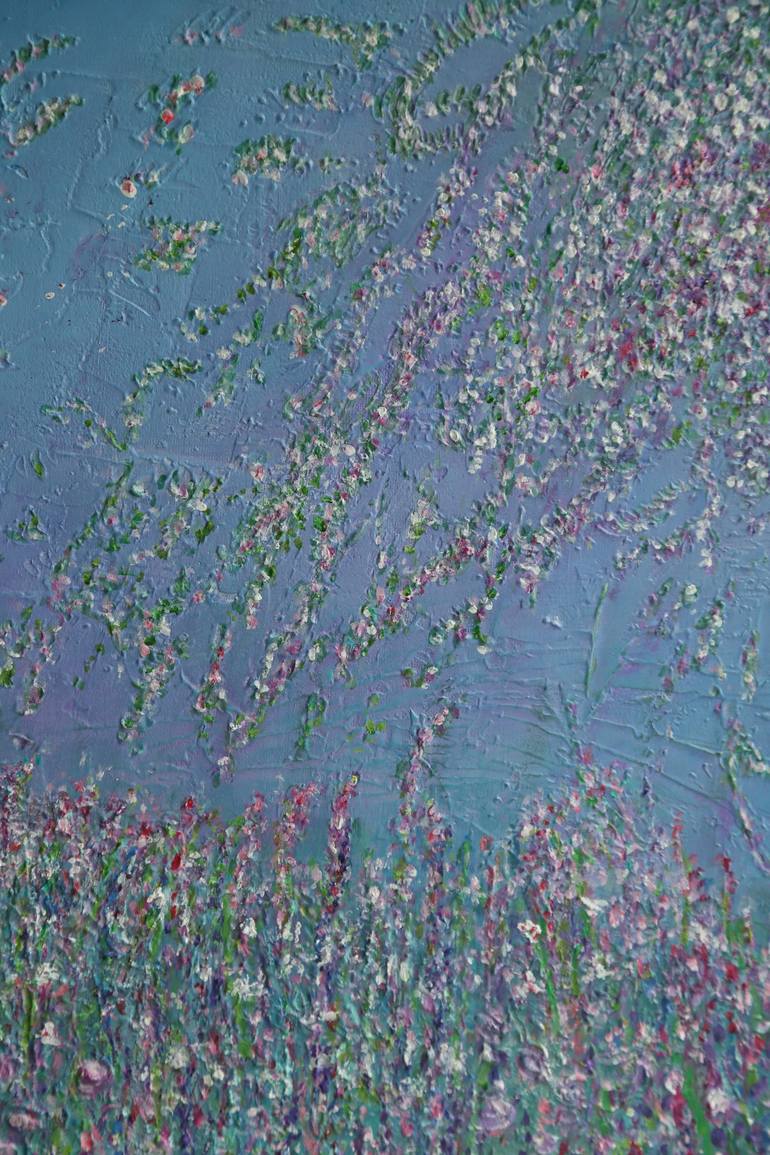 Original Abstract Floral Painting by Carolyn Miller