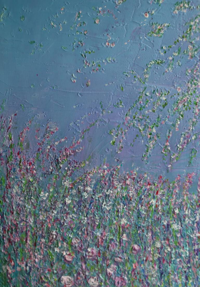 Original Abstract Floral Painting by Carolyn Miller