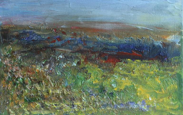 Original Expressionism Landscape Painting by Carolyn Miller
