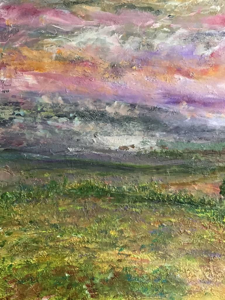 Original Expressionism Landscape Painting by Carolyn Miller