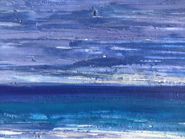 Original Abstract Beach Painting by Carolyn Miller