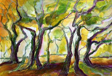 Print of Tree Paintings by Miriam Kirsten Glad