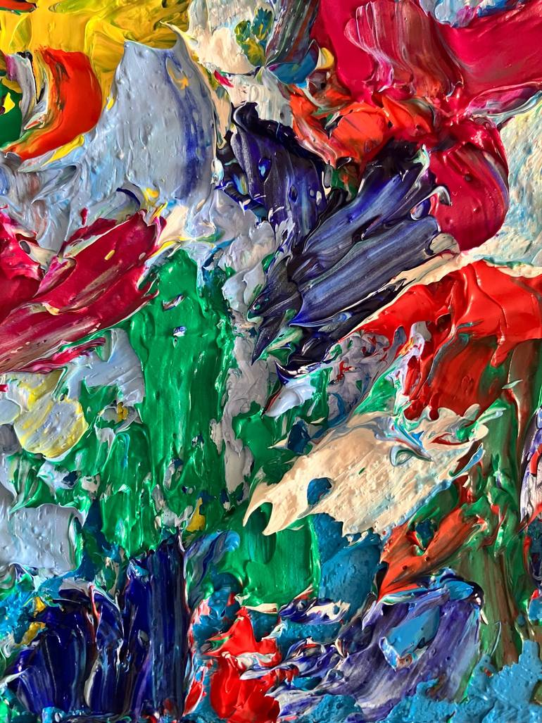 Original Abstract Expressionism Abstract Painting by Betul Yuksel