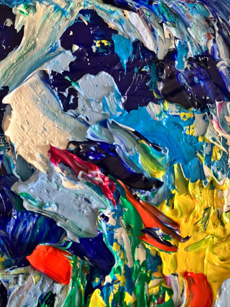 Original Abstract Expressionism Abstract Painting by Betul Yuksel