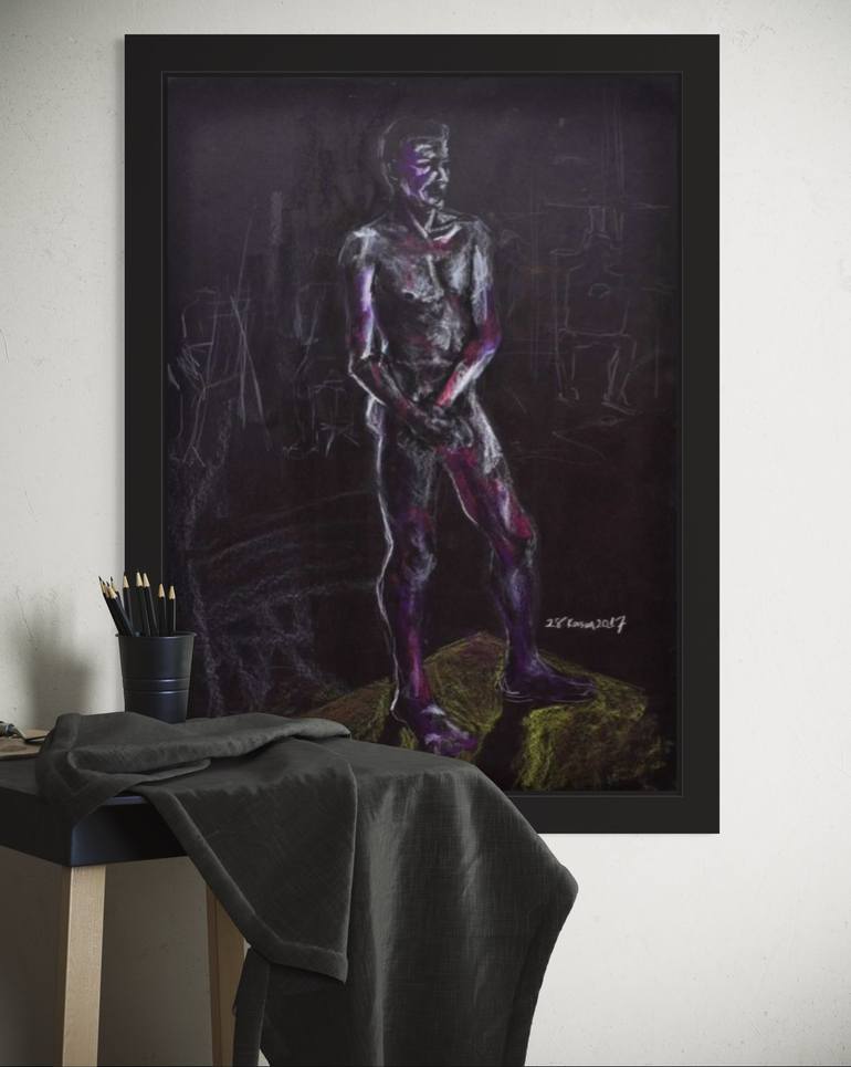 Original Figurative Body Drawing by Betul Yuksel