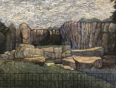 Original Post-impressionism Landscape Painting by Douglas Darracott