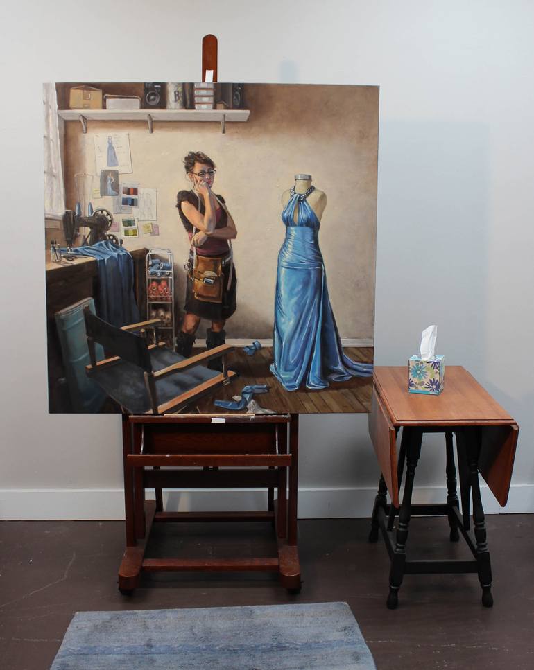 Original Figurative Women Painting by Skip Rohde