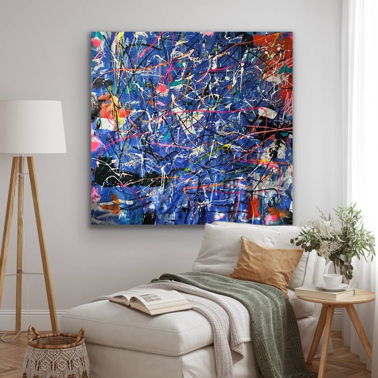 Original Abstract Expressionism Abstract Painting by Sheena Lennox