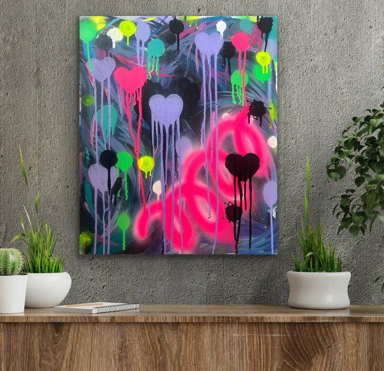 Original Abstract Expressionism Abstract Painting by Sheena Lennox