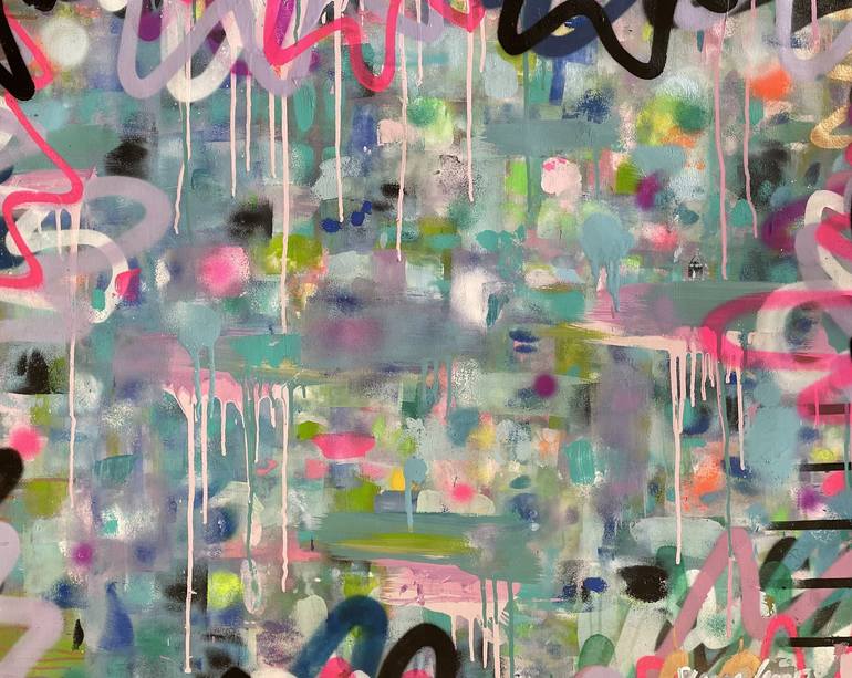 Original Abstract Graffiti Painting by Sheena Lennox