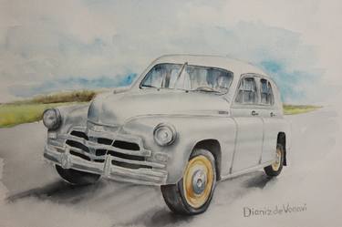Original Car Painting by Dianiz de Vonavi