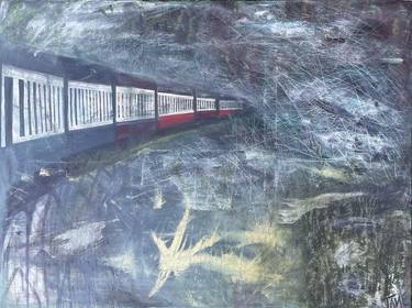 Original Surrealism Transportation Paintings by Tane Uribarren