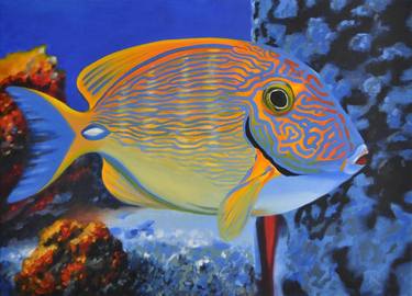 Original Figurative Fish Paintings by Damir Kopic