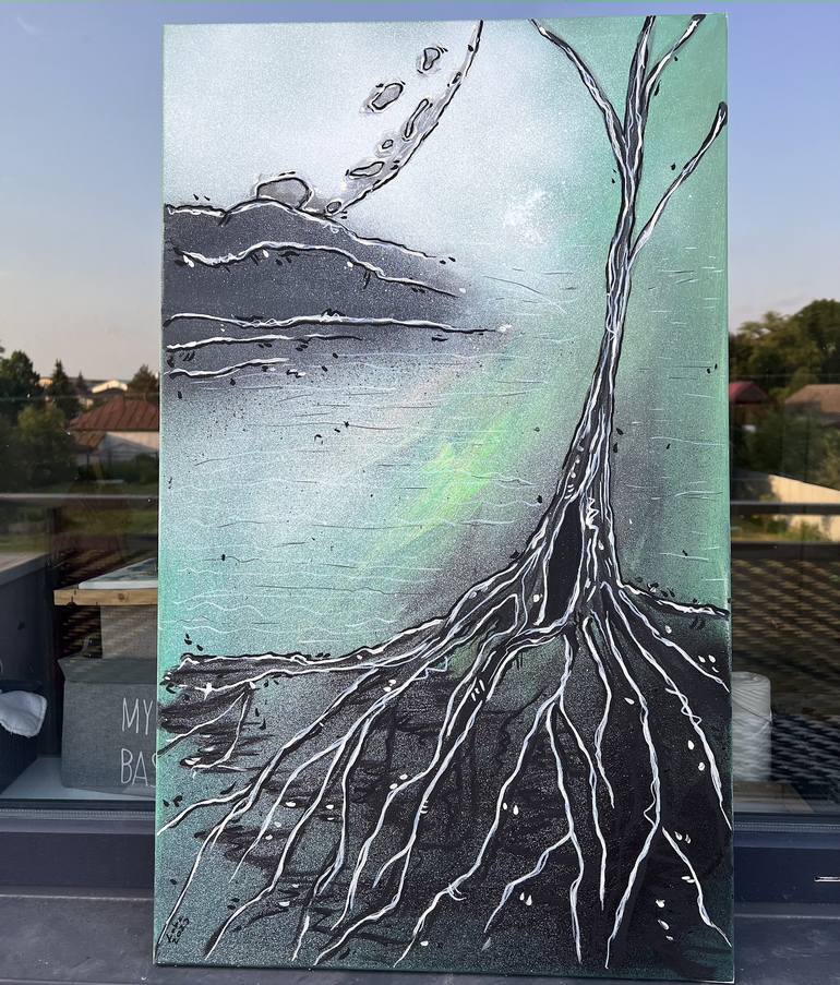 Original Tree Painting by Nikol Labe