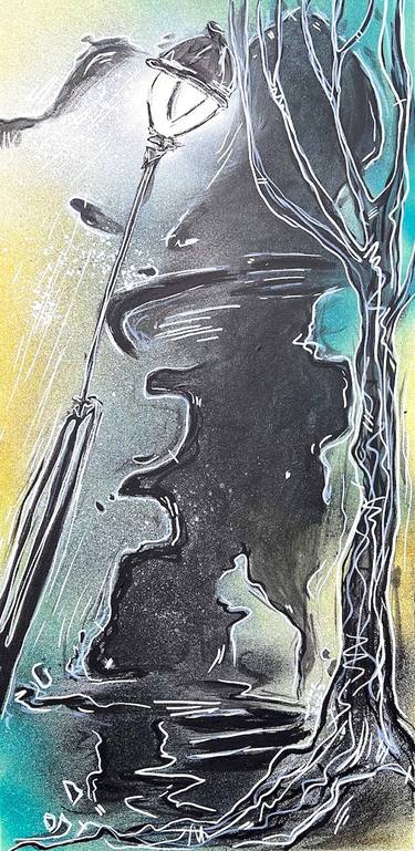 Original surrealist painting - FIND YOURSELF thumb