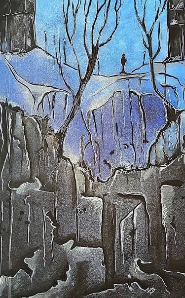 Original Surrealism Tree Paintings by Nikol Labe