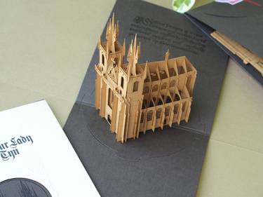 Prague The Church of our Lady before Tyn paper model thumb