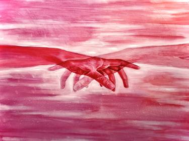 Original Fine Art Love Painting by Alieu Sawaneh