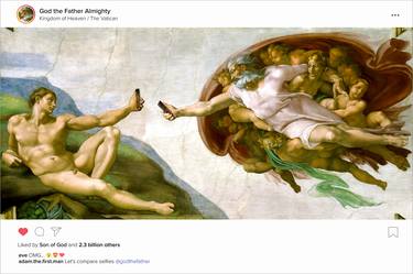 The Creation of Adam with Dual Selfies - Limited Edition of 25 thumb