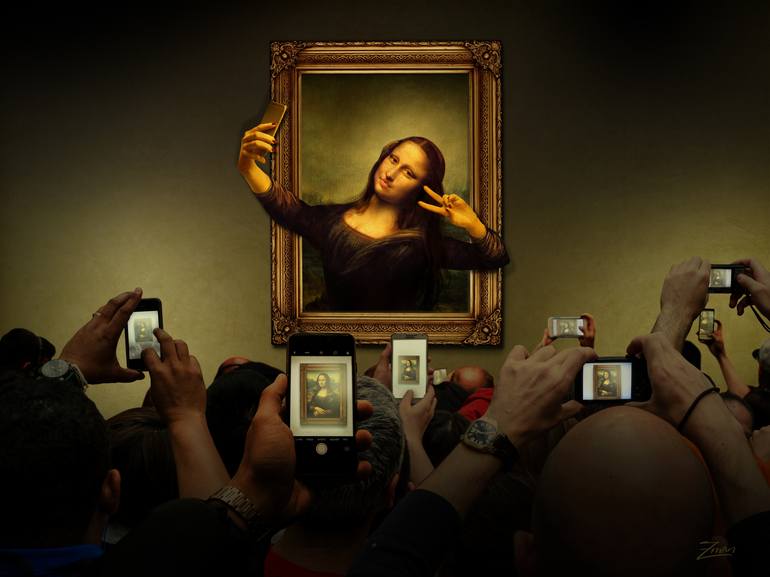 Monalisa Selfie NEW Paint By Numbers 
