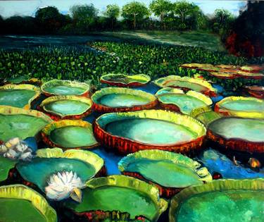 Original Impressionism Botanic Paintings by Gustavo Boedo
