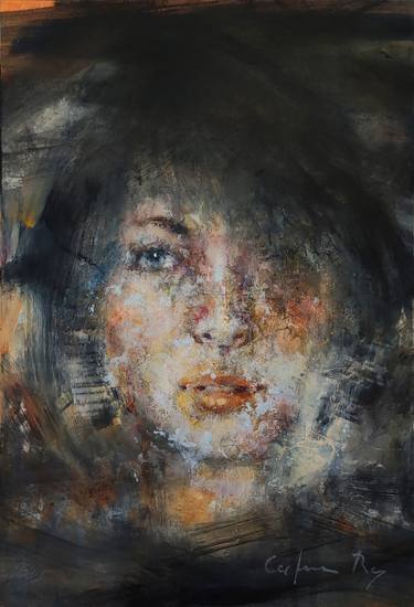 Original Figurative Women Paintings by Carmen Rey