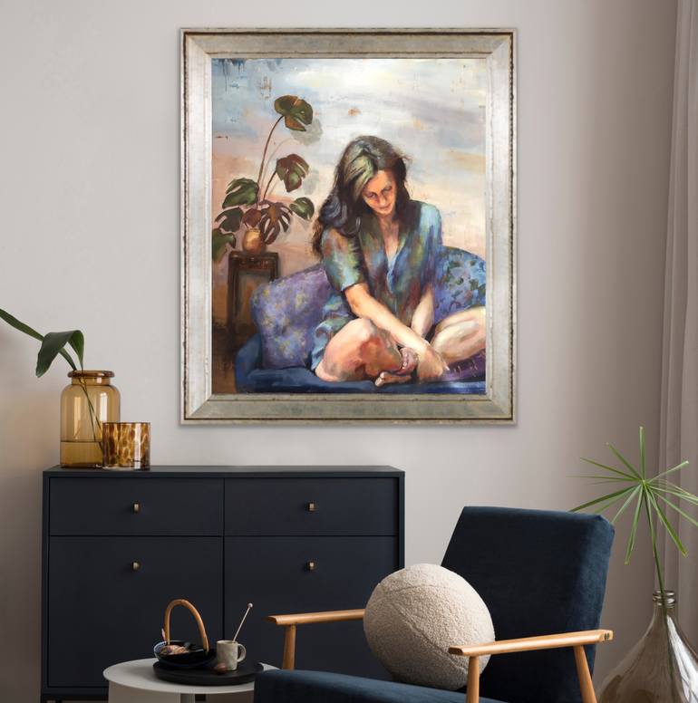 Original Contemporary Women Painting by Carmen Rey